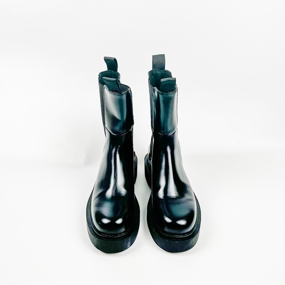 Zara Black Combat Boots - Picture 1 of 5